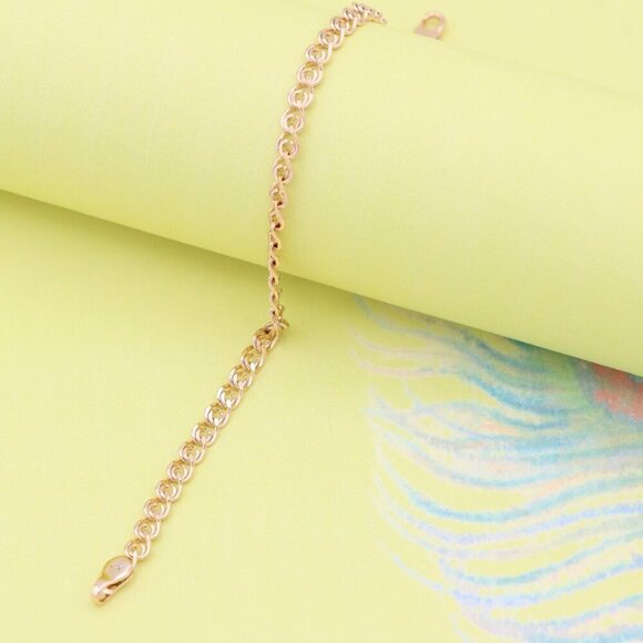 "Elegant Rose Gold Plated Link Chain Bracelet for Women, XPBL0877 - Picture 6 of 12